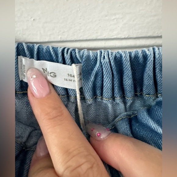 MANGO TIERED DENIM MIDI SKIRT - Picture 4 of 4